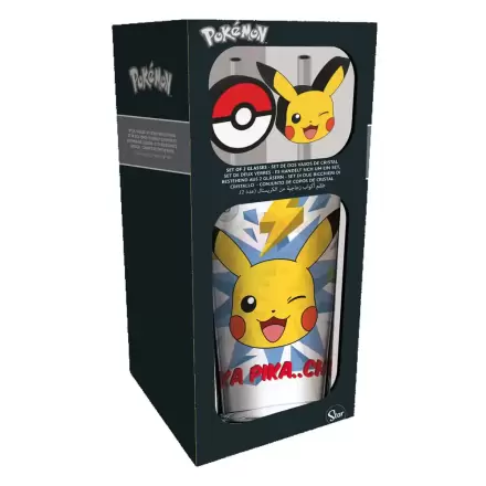 Pokémon steklen kozarec s slamico Pikachu termékfotója