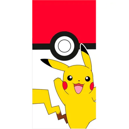 Pokemon Pikachu Pokeball bombažna brisača za plažo termékfotója