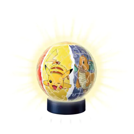 Pokémon 3D sestavljanka Nočna lučka žoga (72 kosov) fotografija izdelka
