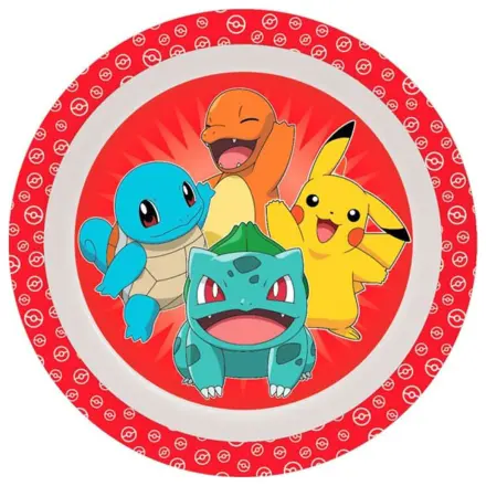 Pokémon rdeč plastičen plitek krožnik fotografija izdelka