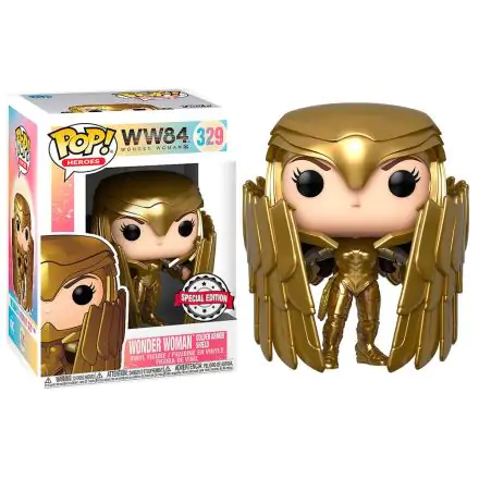 POP figurica DC Comics Wonder Woman 84 - Wonder Woman Gold Shield Metallic Exclusive termékfotója