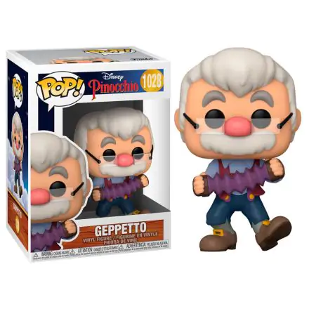 Pinocchio 80th Anniversary POP! Disney Vinyl Figurica Geppetto s harmoniko 9 cm termékfotója