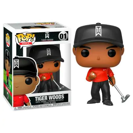 Tiger Woods POP! Golf Vinil Figura Tiger Woods (Red Shirt) 9 cm termékfotója