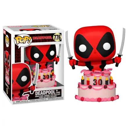 Marvel Deadpool 30th Anniversary POP! Vinilna Figura Deadpool in Torta 9 cm termékfotója