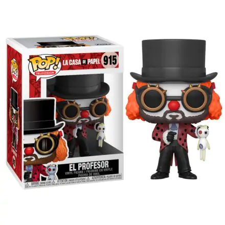 Money Heist POP! TV Vinil Figura Profesor O Clown 9 cm termékfotója