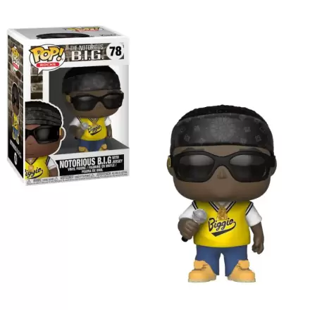 Notorious B.I.G. POP! Rocks Vinilna Figura Notorious B.I.G. (Jersey) 9 cm termékfotója