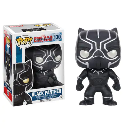 Captain America Civil War POP! Vinyl figurica z nihajočo glavo Black Panther 10 cm termékfotója