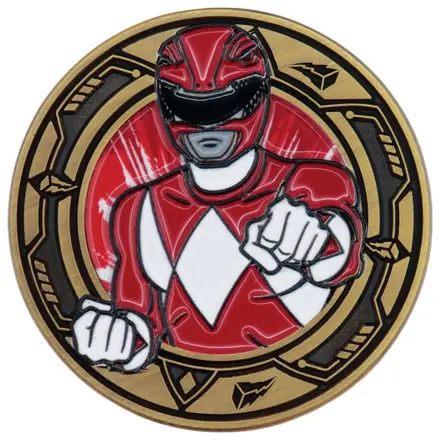 Power Rangers Zbirni kovanec Red Ranger omejena izdaja fotografija izdelka
