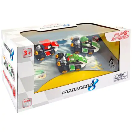 Potegni Nazaj Speed Mario Kart 8 Mario Luigi Yoshi set 3 avtomobili termékfotója