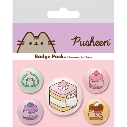 Pusheen Komplet 5 značk fotografija izdelka