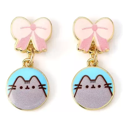 Pusheen uhani Pink Bows termékfotója