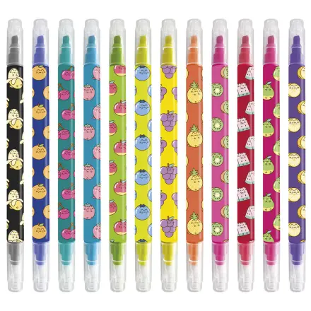Pusheen Fruits komplet 12 radirnih flomastrov fotografija izdelka