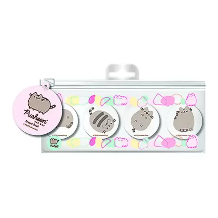 Pusheen peresnica s 4 radirkami fotografija izdelka