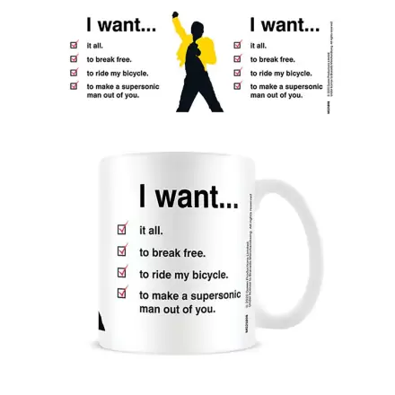 Queen I Want Checklist *skodelica* 315 ml fotografija izdelka