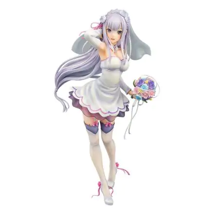 Re:ZERO -Starting Life in Another World- PVC Kip 1/7 Emilia Wedding Ver. 25 cm termékfotója