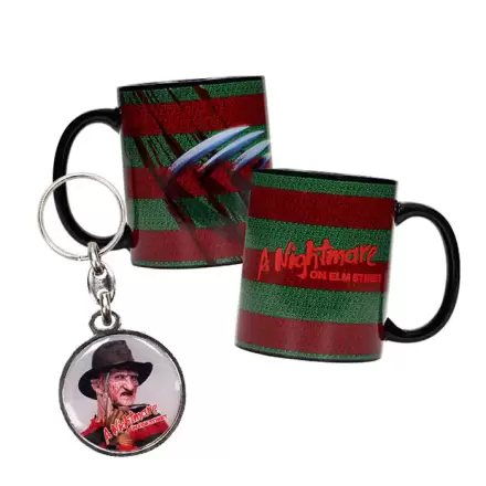 A Nightmare on Elm Street Skodelica in Kovinska obesek za ključe fotografija izdelka