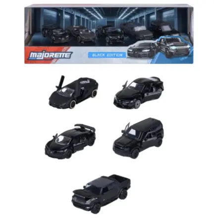 RIDE COOL Black Edition komplet 5 miniaturnih avtomobilov 1:64 fotografija izdelka