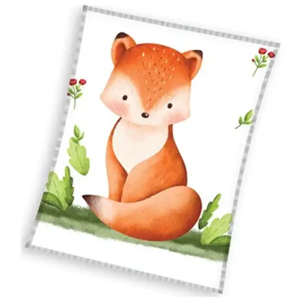 Rusty the Fox odeja iz flisa fotografija izdelka