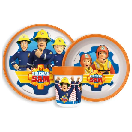 Fireman Sam Rescue Mission protizdrsni set posode, mikro plastični set fotografija izdelka