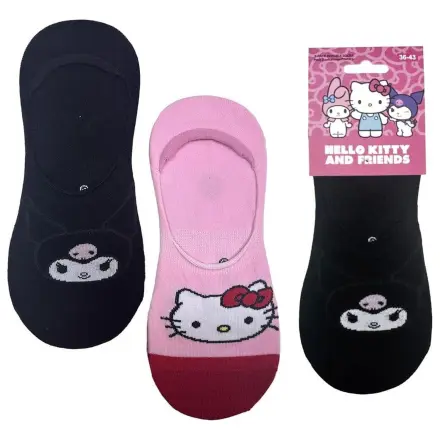 Sanrio Nogavice 2-paket Hello Kitty Pinkies 36-43 fotografija izdelka