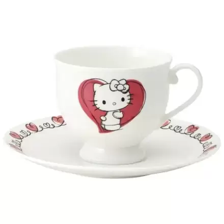 Sanrio Bone China skodelica in krožnik Set Hello Kitty fotografija izdelka