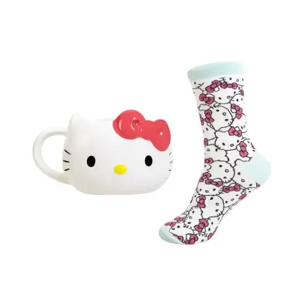 Sanrio 3D Skodelica in nogavice komplet Hello Kitty fotografija izdelka
