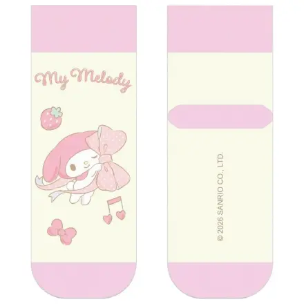 Sanrio Nogavice My Melody Big Ribbon Short 36-40 fotografija izdelka