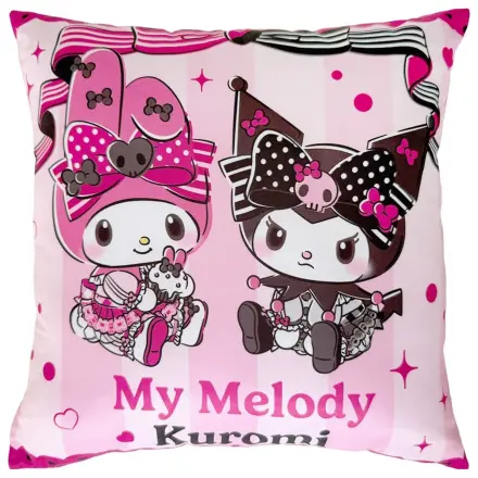 Sanrio Pink Black Party Series Blazina Kuromi & My Melody 35 x 35 cm fotografija izdelka