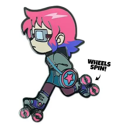 Scott Pilgrim Pin Značka Ramona Skating 5 cm fotografija izdelka
