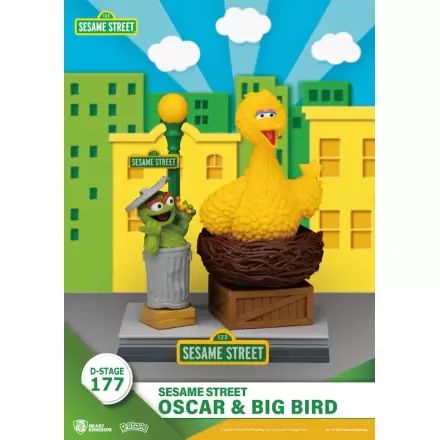 Sesame Street D-Stage PVC Kip Oscar & Big Bird 12 cm fotografija izdelka