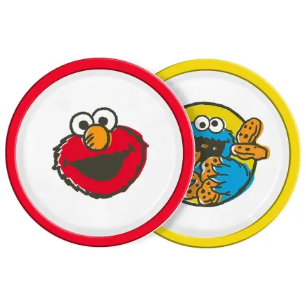 Sesame Street krožnik Vintage otroški 2-paket 22 cm fotografija izdelka