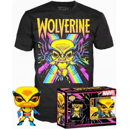 Funko POP! figurica & majica box Marvel Wolverine Black Light termékfotója