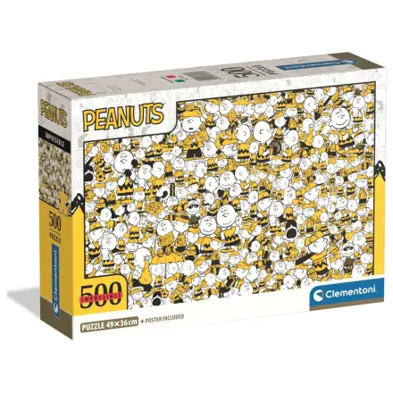 Snoopy Crowd Chaos 500 kosov kompaktna sestavljanka fotografija izdelka