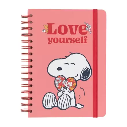 Snoopy Love Yourself A5 zvezek termékfotója