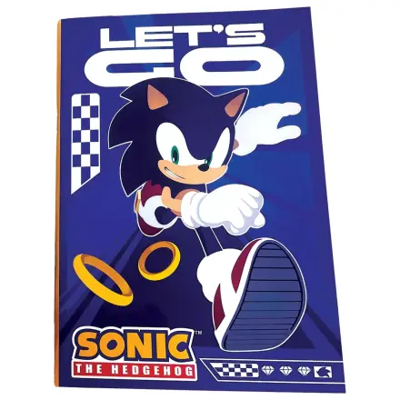 Sonic Let's Go B/5 črtasti zvezek, 40 strani fotografija izdelka