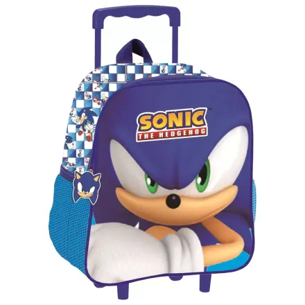 Sonic Modern nahrbtnik s koleščki za vrtec 3D, torba 32 cm fotografija izdelka
