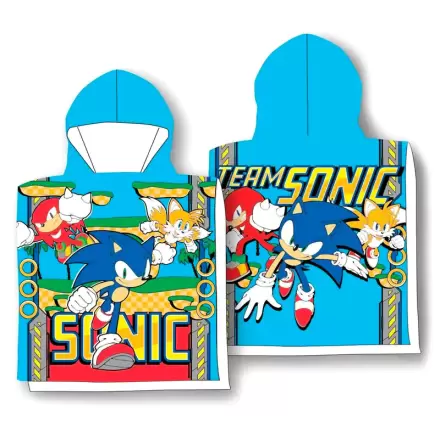 Sonic The Hedgehog mikrofibrasto poncho brisačo termékfotója