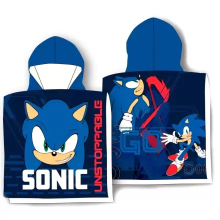 Sonic The Hedgehog bombažna poncho brisača termékfotója