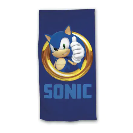 Sonic the Hedgehog bombažna brisača za plažo termékfotója