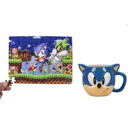 Sonic the Hedgehog Skodelica & Sestavljanka Set Sonic termékfotója