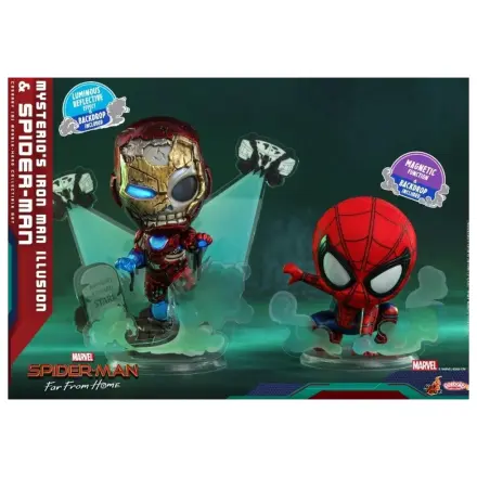 Spider-Man Cosbaby Wave 3 Mysterio's Iron Man Illusion & Spider figura fotografija izdelka