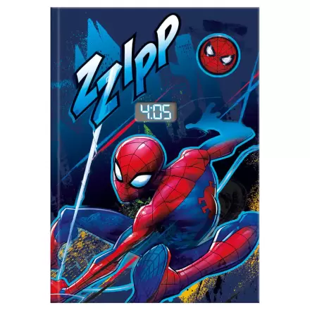 Marvel Spiderman Zvezek z uro fotografija izdelka