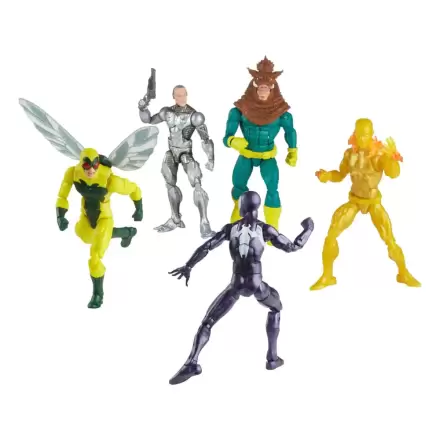 Spider-Man Marvel Legends akcijska figura 5-Pack Spider-Man, Silvermane, Human Fly, Molten Man, Razorback 15 cm termékfotója