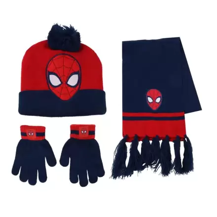 Marvel Spiderman zimski set snood kapa rokavice fotografija izdelka