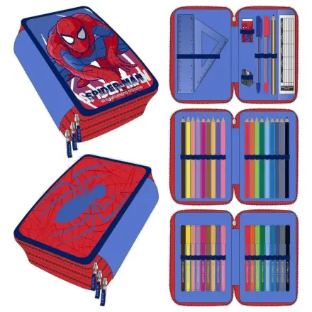 Marvel Spiderman trojna pernica fotografija izdelka