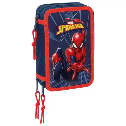 Marvel Spiderman trojni etui za svinčnike 37 kosov fotografija izdelka