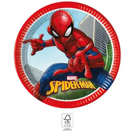 Spiderman Crime Fighter papirnati krožniki 8 kosov 23 cm FSC fotografija izdelka