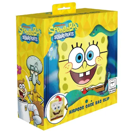 SpongeBob 3D pena etui za AirPods s sponko za torbo fotografija izdelka
