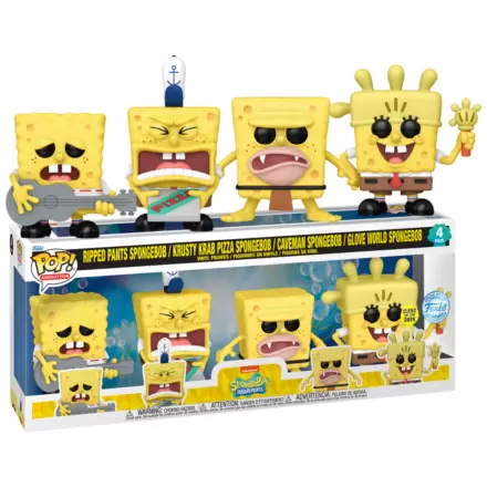 Spongebob Funko POP! Television Vinil Figura Set 4 (EMEA) 9 cm fotografija izdelka