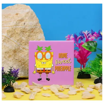 SpongeBob Home Sweet Pineapple Keramični kvadratni podstavek fotografija izdelka